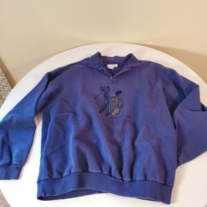 Vintage Northern Elements Polo Sweatshirt Embroidered Golf size XXL